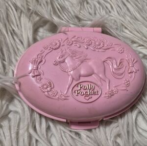 Vintage Blue Bird Polly Pocket 1995 Shetland Pony Stable